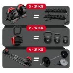 Тежести Kingsmith FWAD243 3-in-1 Dumbbell / Kettlebell / Barbell - Image 4