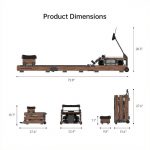 Гребен тренажор KingSmith Water Rowing Machine WR3L - Image 3