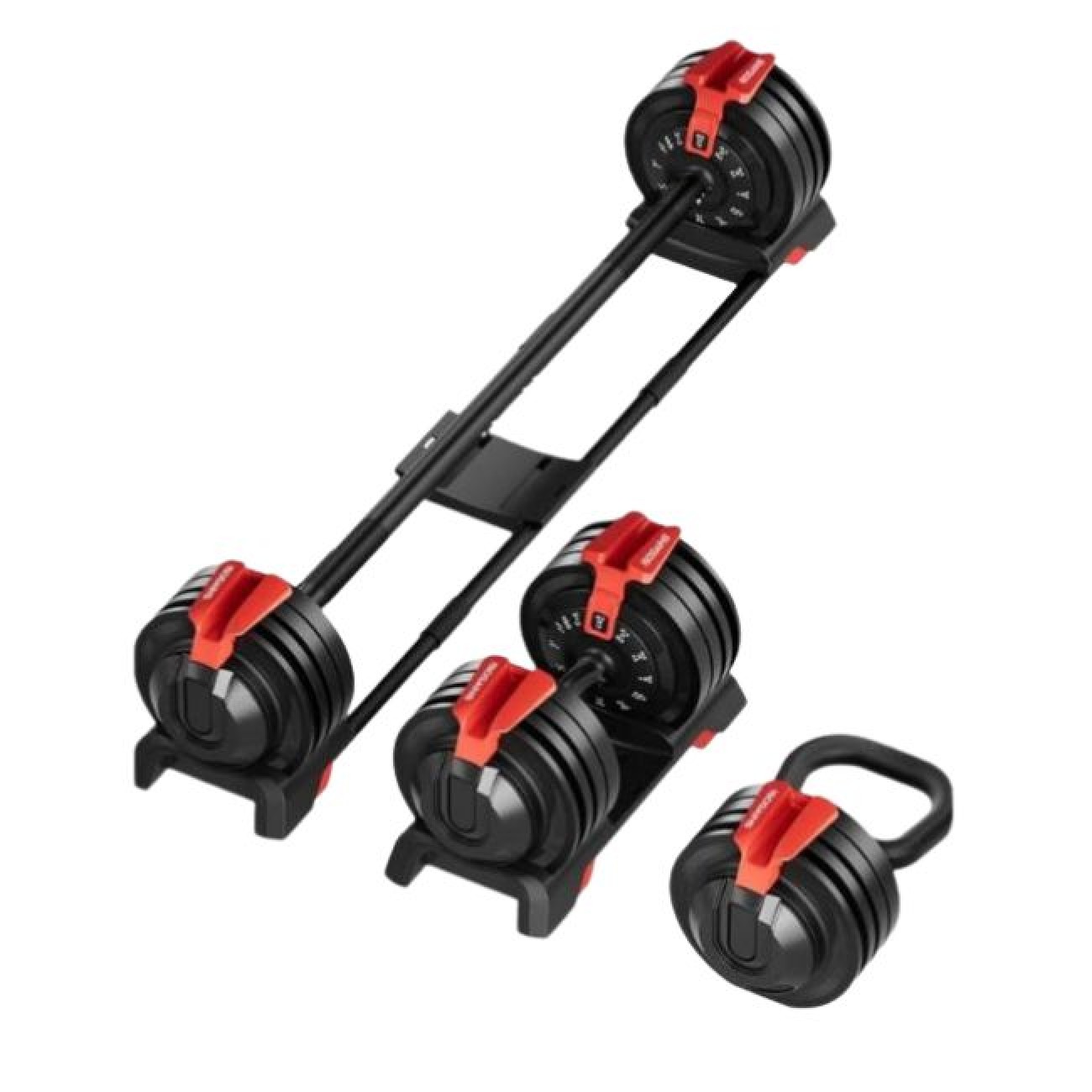 KS 1-1300x1300 Тежести Kingsmith FWAD243 3-in-1 Dumbbell / Kettlebell / Barbell - Image 1