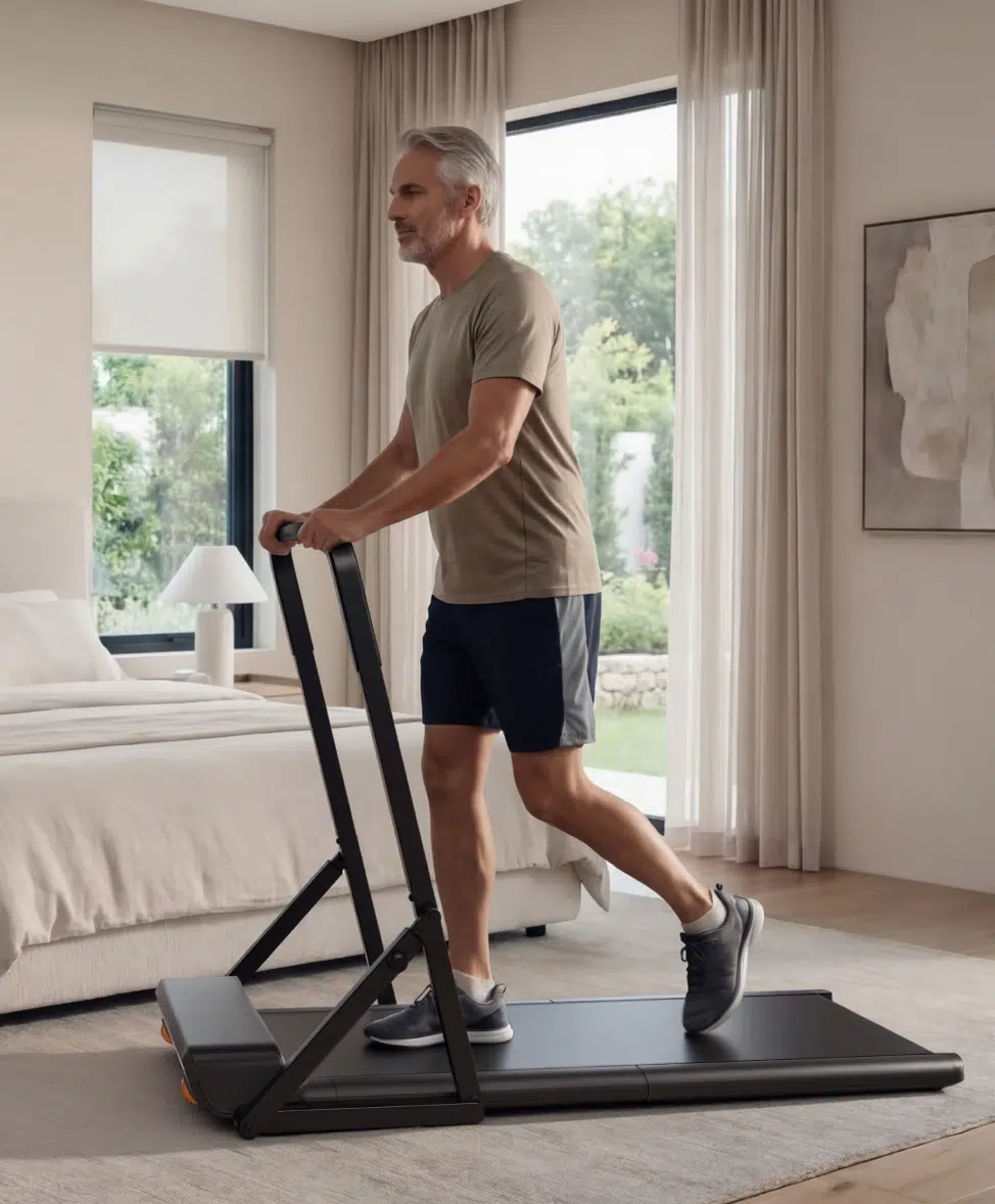 walkingpad-man-walking-handrail