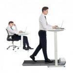 Офис бюро Kingsmith D3/ETD3A Electric Standing Desk 120см + Бяла стойка ETD3A - Walnut - Image 4