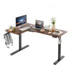 Офис бюро Kingsmith L Shaped Standing Desk ETDLI-Y-1700 Right Side + стойка DLI31(3 степени) - Dark Grey - Image 3
